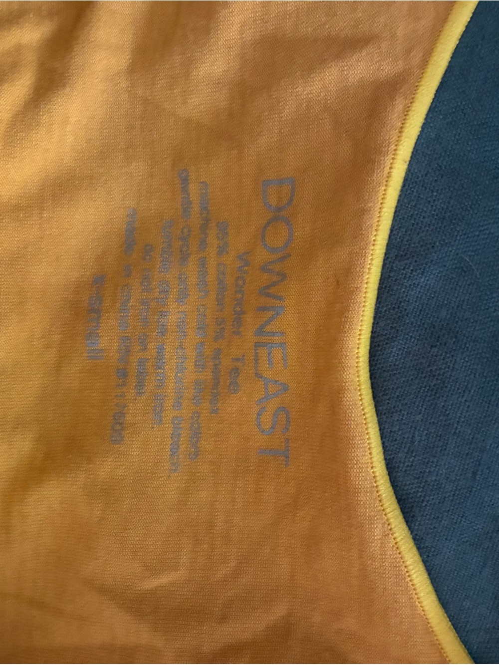 DownEast Yellow Short Sleeve Tee dyed a more golden yellow - Picture 4 of 4